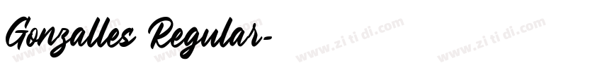 Gonzalles Regular字体转换 Gonzalles Regular字体转换